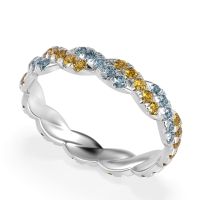 Braided Pave Eternity Cama Band