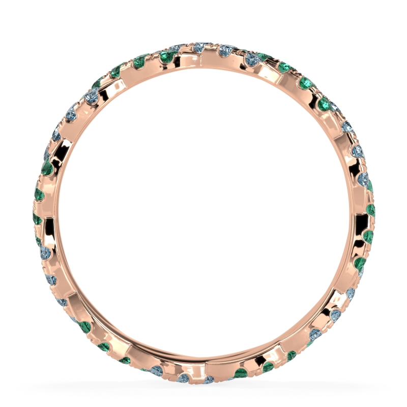 Braided Pave Eternity Cama Band