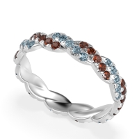 Braided Pave Eternity Cama Band