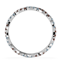 Braided Pave Eternity Cama Band
