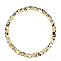 Braided Pave Eternity Cama Band