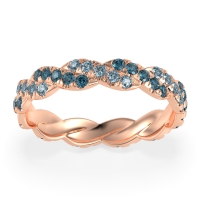 Braided Pave Eternity Cama Band