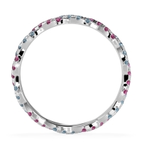 Braided Pave Eternity Cama Band