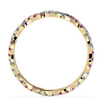 Braided Pave Eternity Cama Band