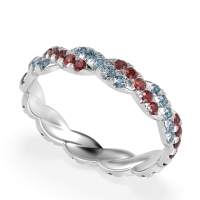 Braided Pave Eternity Cama Band