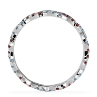 Braided Pave Eternity Cama Band