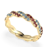 Braided Pave Eternity Cama Band