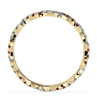 Braided Pave Eternity Cama Band