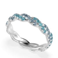 Braided Pave Eternity Cama Band