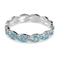 Braided Pave Eternity Cama Band