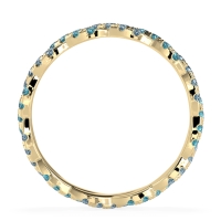 Braided Pave Eternity Cama Band