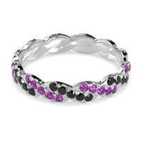 Braided Pave Eternity Cama Band