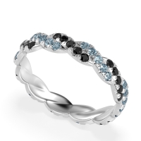 Braided Pave Eternity Cama Band