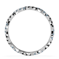 Braided Pave Eternity Cama Band