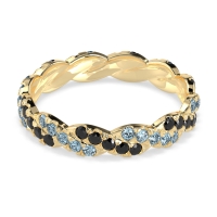 Braided Pave Eternity Cama Band