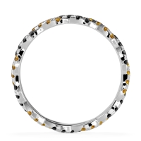 Braided Pave Eternity Cama Band