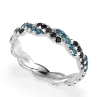 Braided Pave Eternity Cama Band