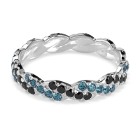Braided Pave Eternity Cama Band