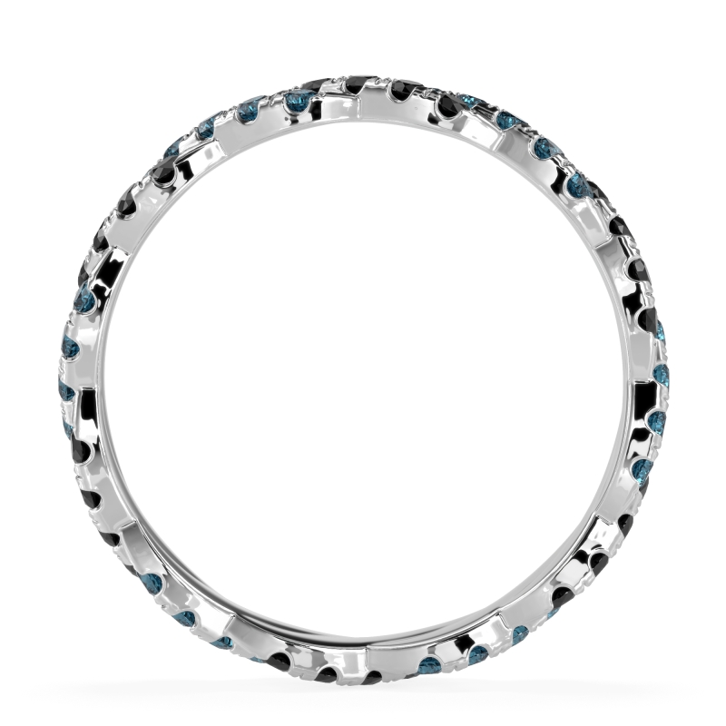 Braided Pave Eternity Cama Band