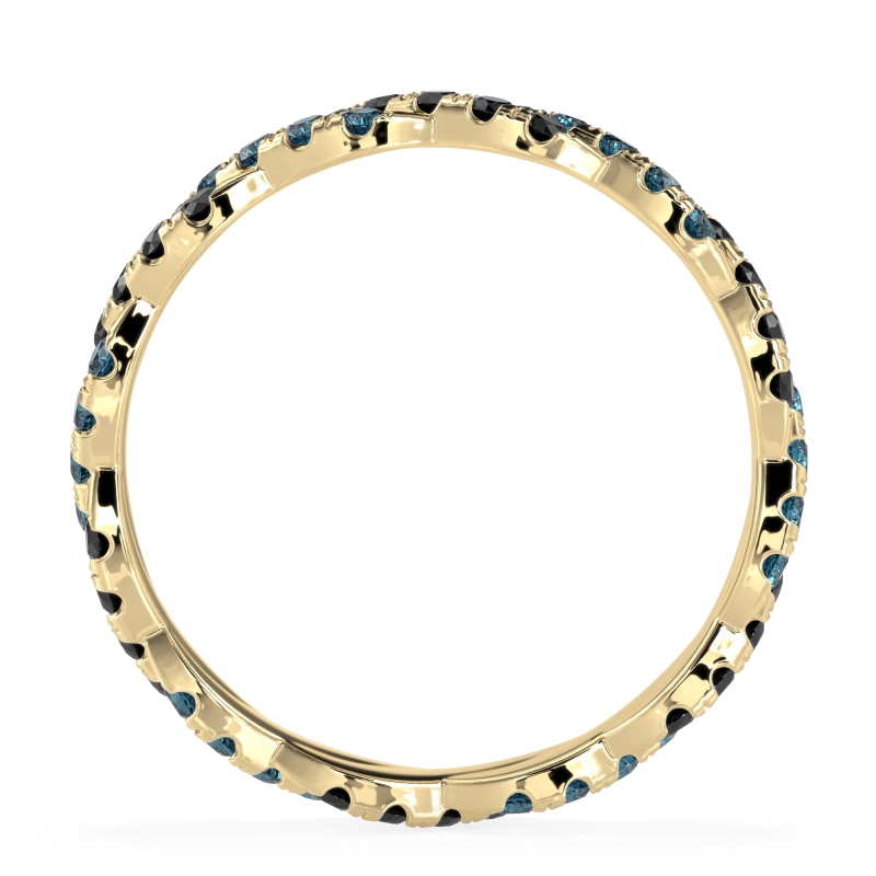 Braided Pave Eternity Cama Band