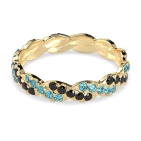 Braided Pave Eternity Cama Band