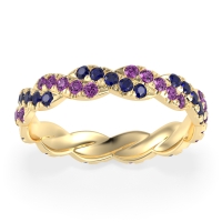 Braided Pave Eternity Cama Band