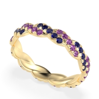 Braided Pave Eternity Cama Band