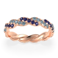 Braided Pave Eternity Cama Band