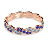 Braided Pave Eternity Cama Band