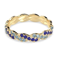Braided Pave Eternity Cama Band