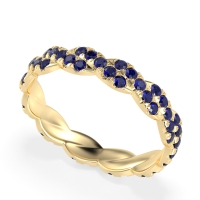 Braided Pave Eternity Cama Band
