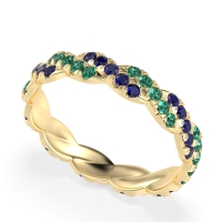 Braided Pave Eternity Cama Band