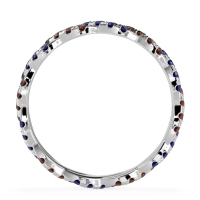 Braided Pave Eternity Cama Band