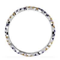 Braided Pave Eternity Cama Band