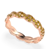 Braided Pave Eternity Cama Band