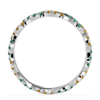 Braided Pave Eternity Cama Band