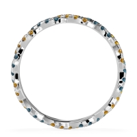 Braided Pave Eternity Cama Band