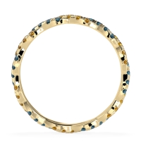 Braided Pave Eternity Cama Band