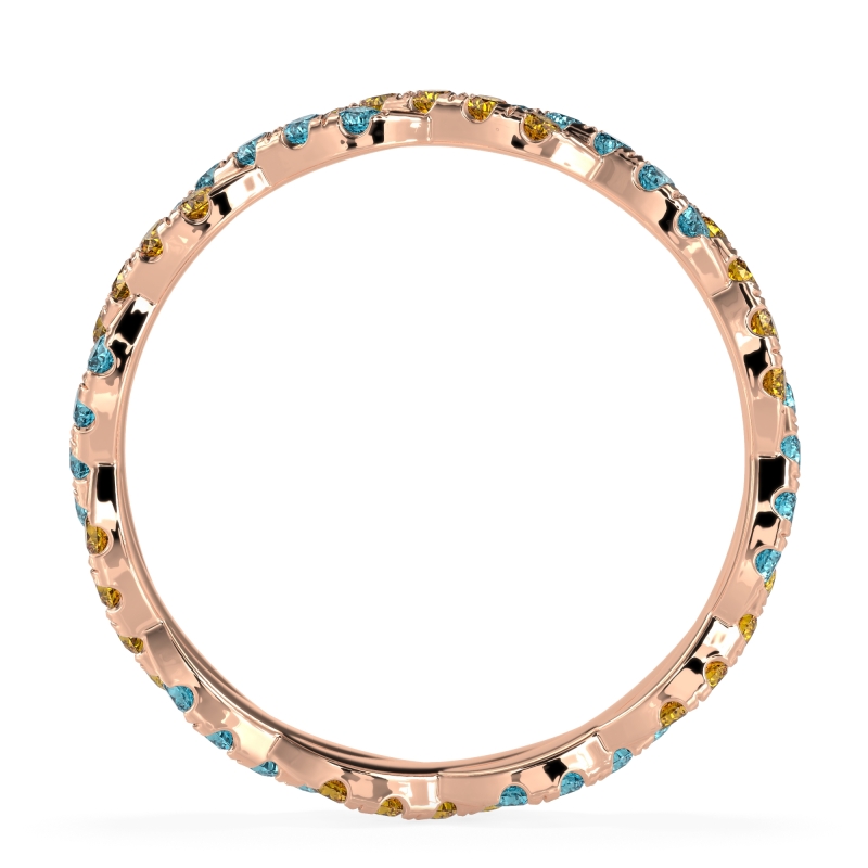 Braided Pave Eternity Cama Band