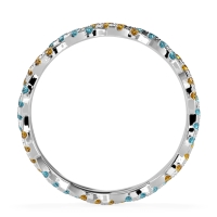 Braided Pave Eternity Cama Band