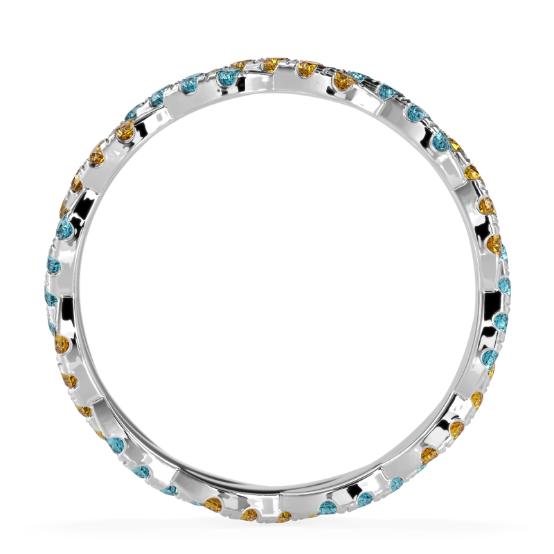 Braided Pave Eternity Cama Band