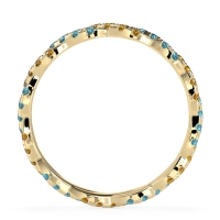 Braided Pave Eternity Cama Band