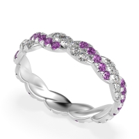 Braided Pave Eternity Cama Band