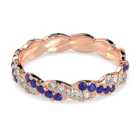 Braided Pave Eternity Cama Band