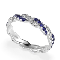 Braided Pave Eternity Cama Band