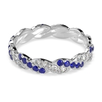 Braided Pave Eternity Cama Band