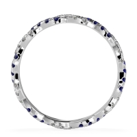 Braided Pave Eternity Cama Band