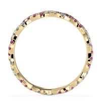 Braided Pave Eternity Cama Band