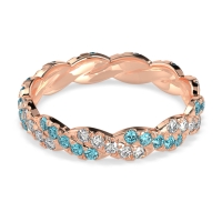 Braided Pave Eternity Cama Band