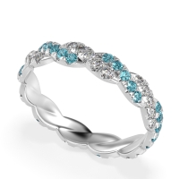 Braided Pave Eternity Cama Band